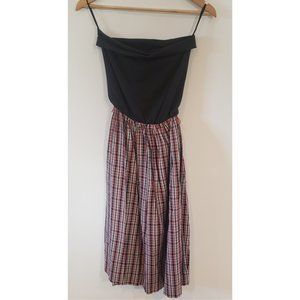 Plaid tube dress